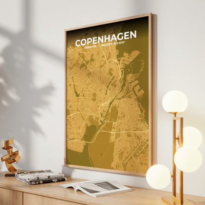 Copenhagen Forge Map Poster