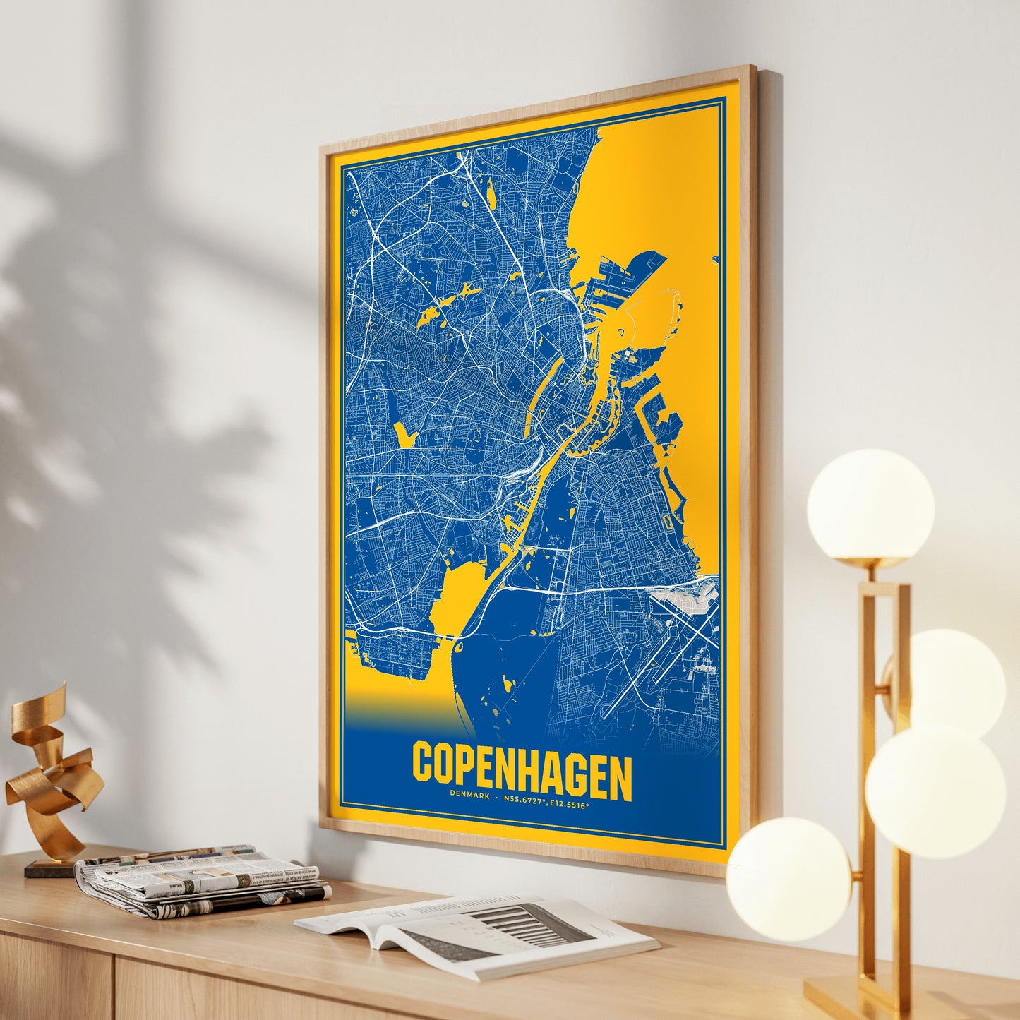 Copenhagen Blockbuster Map Poster