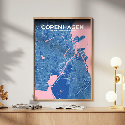 Copenhagen Candy Map Poster