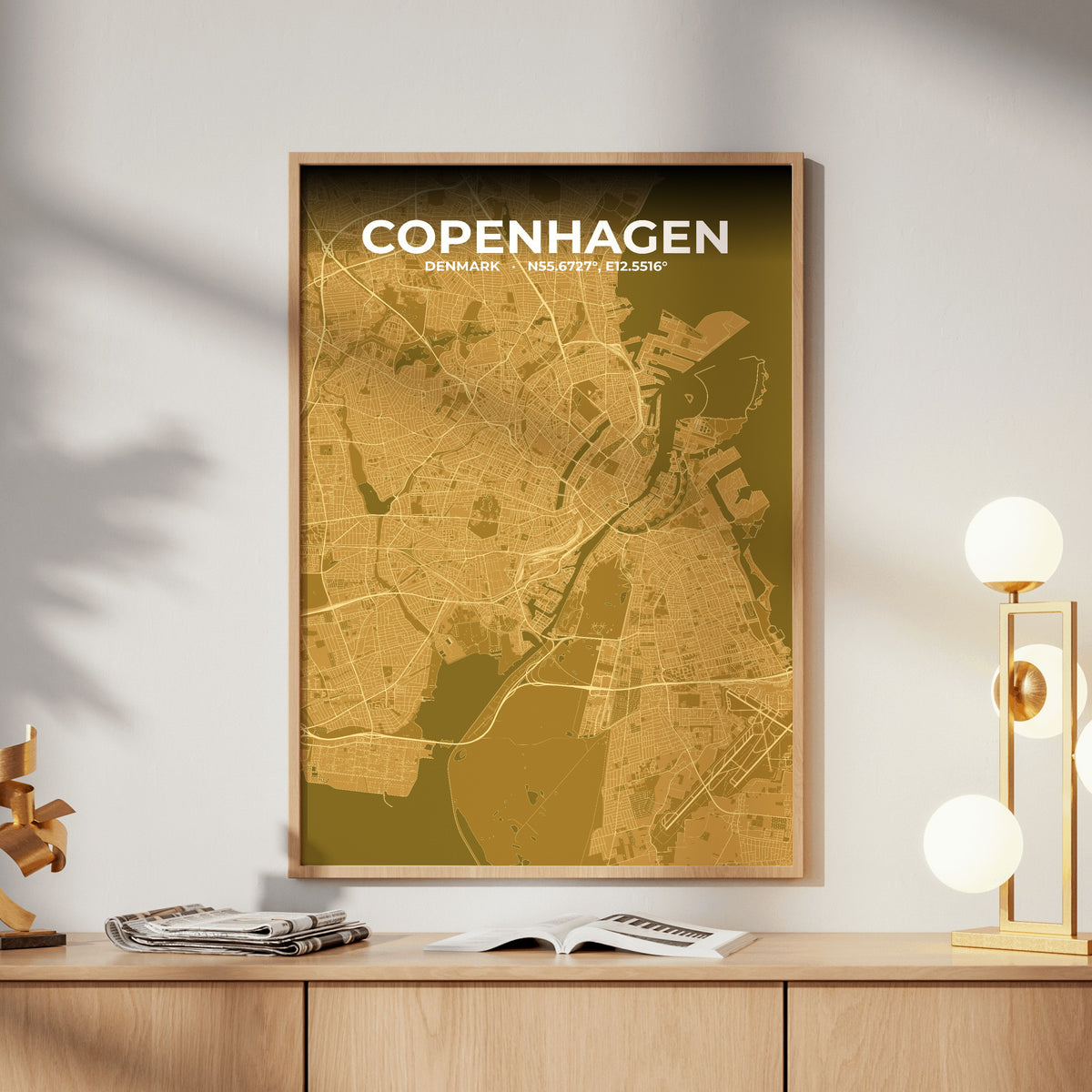 Copenhagen Forge Map Poster