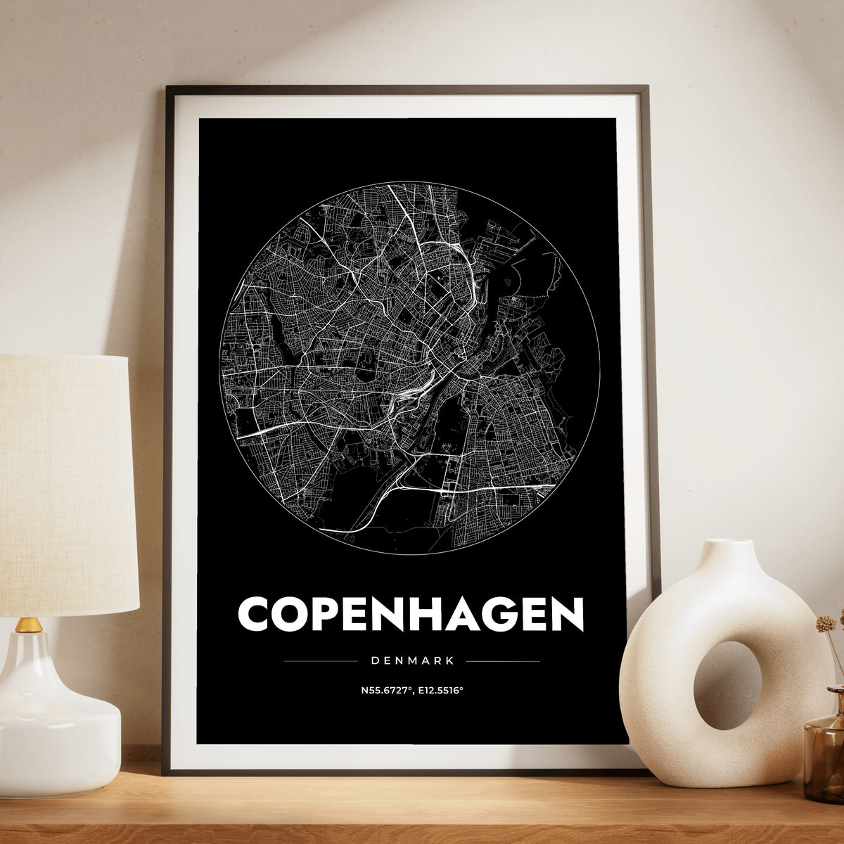 Copenhagen Spot Map Poster