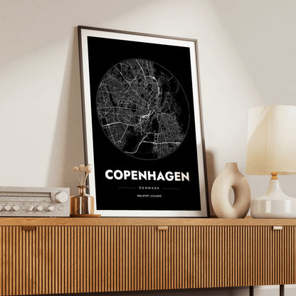 Copenhagen Spot Map Poster