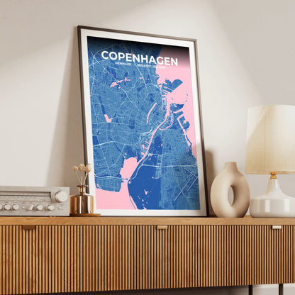 Copenhagen Candy Map Poster