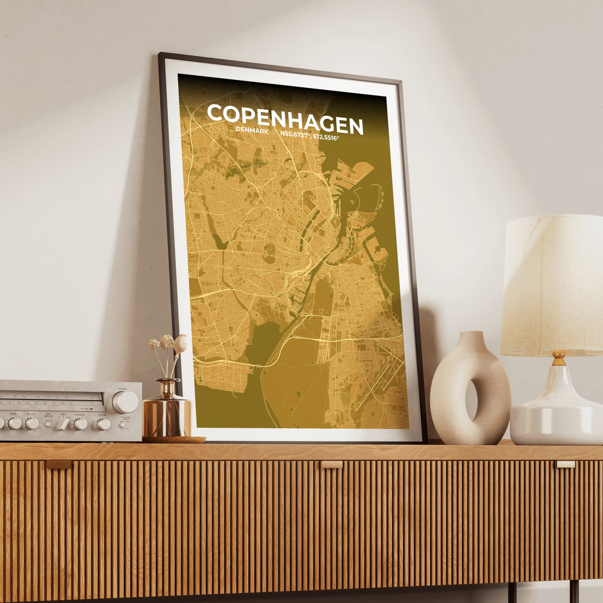 Copenhagen Forge Map Poster