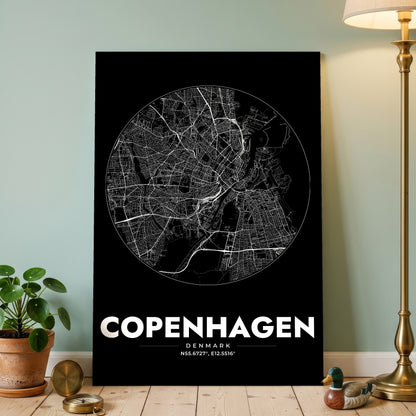 Copenhagen Spot Map Poster