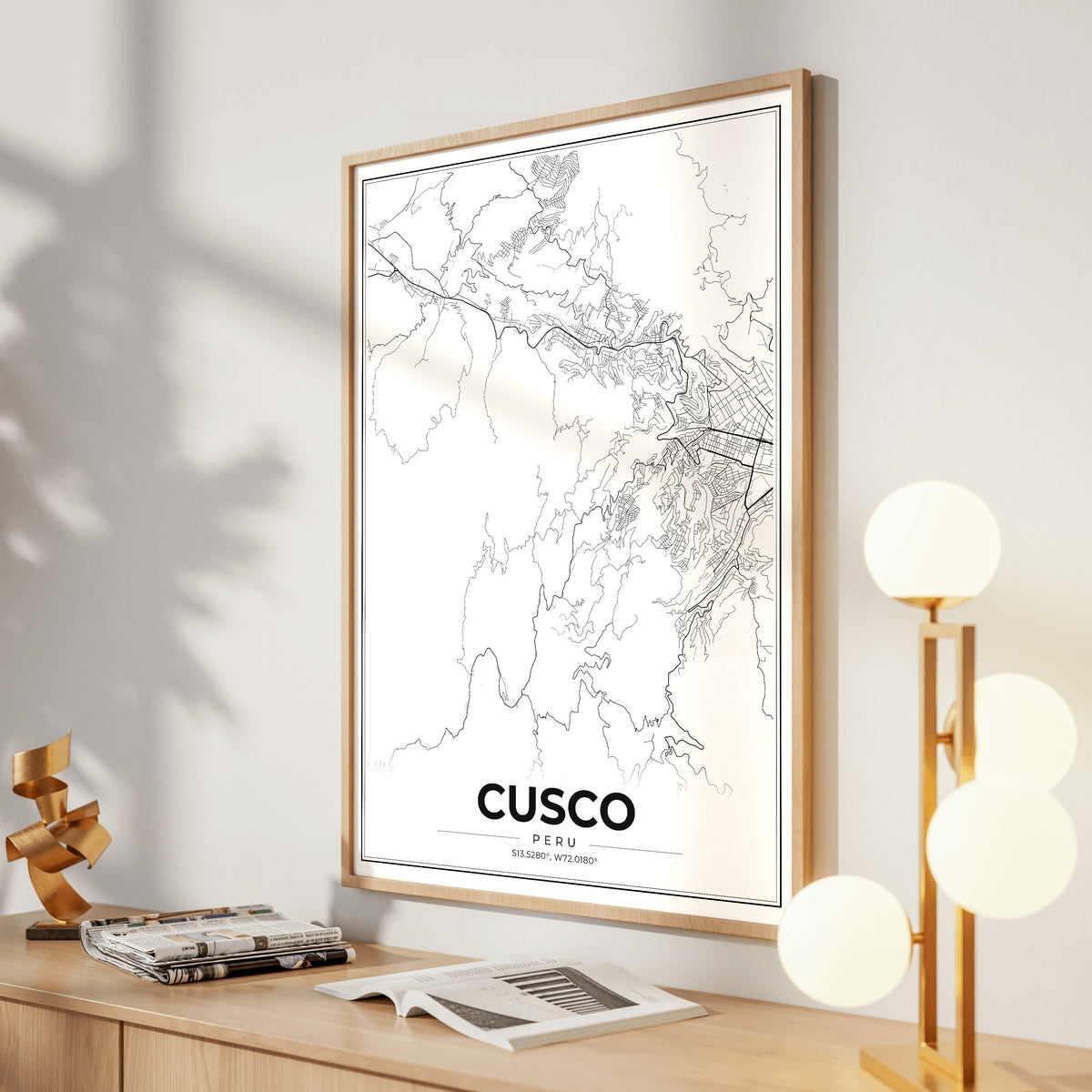 Cusco Modern Map Poster