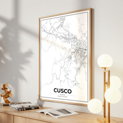 Cusco Modern Map Poster
