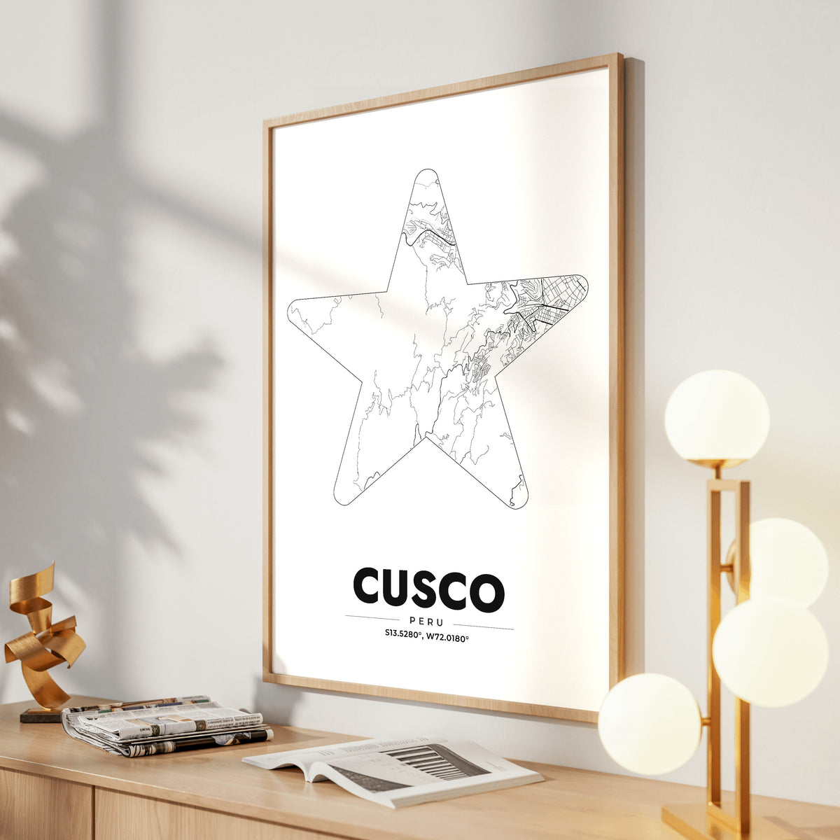 Cusco Star Map Poster