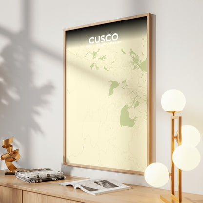 Cusco Drift Map Poster