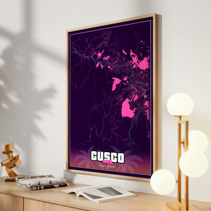 Cusco GTA Map Poster
