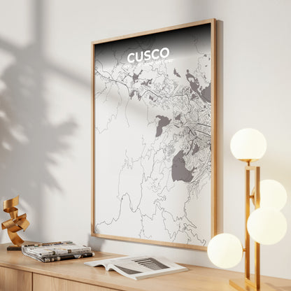 Cusco Ash Map Poster