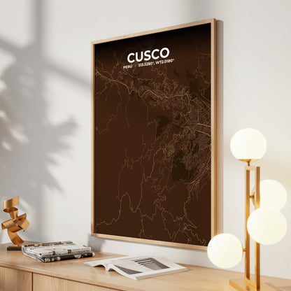 Cusco Plum Map Poster