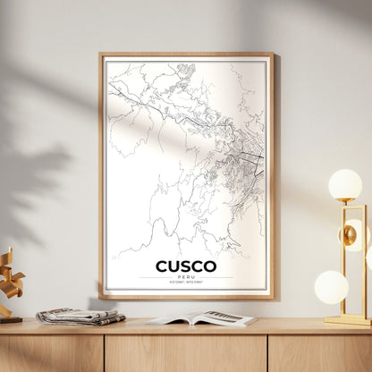Cusco Modern Map Poster