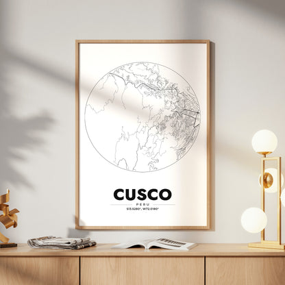 Cusco Spot Map Poster