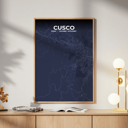 Cusco Tide Map Poster