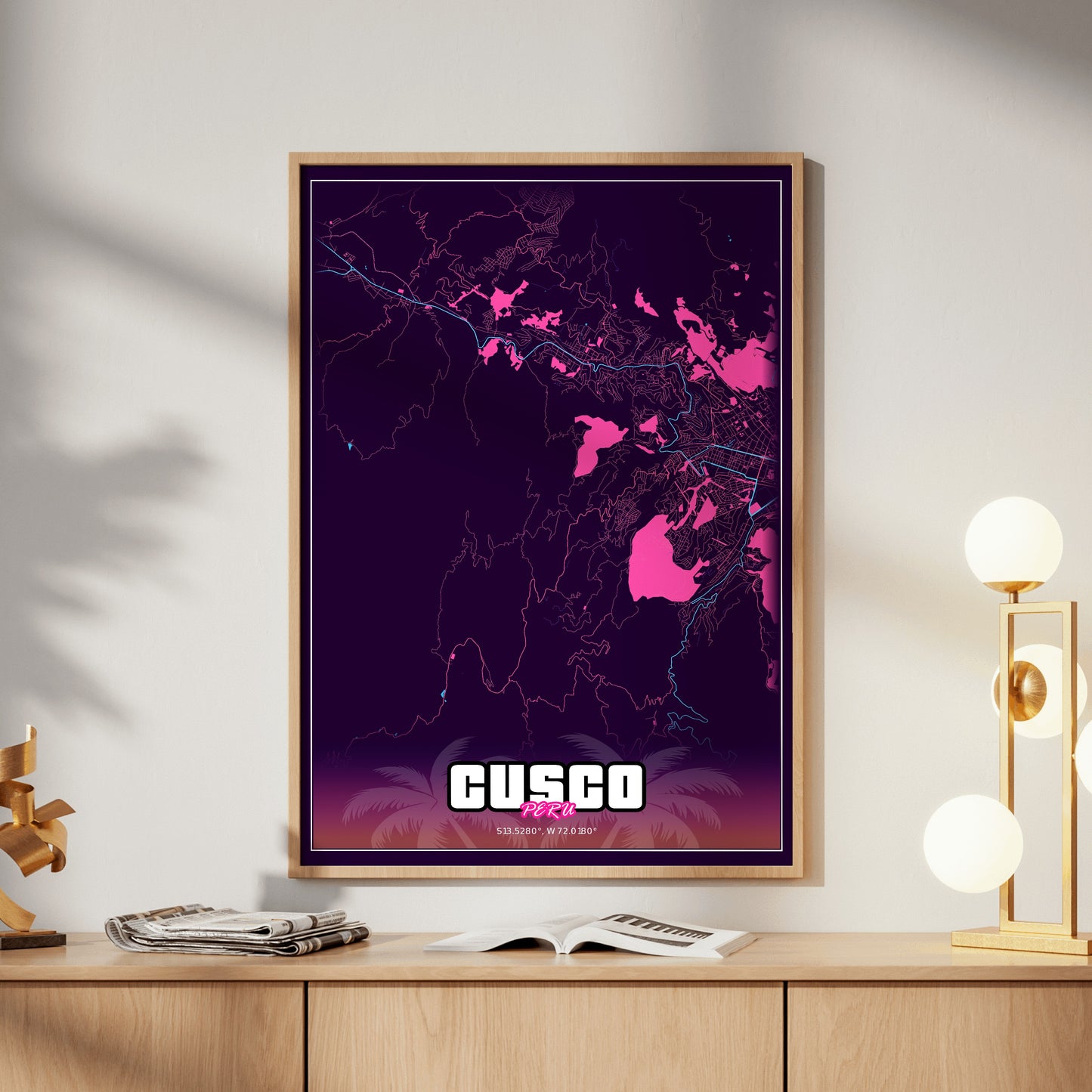 Cusco GTA Map Poster