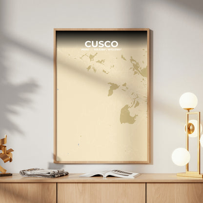 Cusco Barn Map Poster