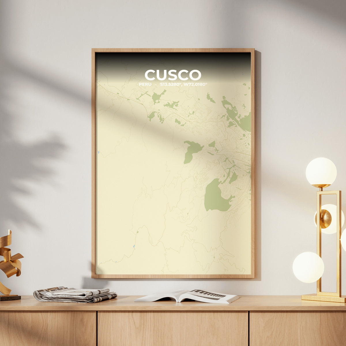 Cusco Drift Map Poster