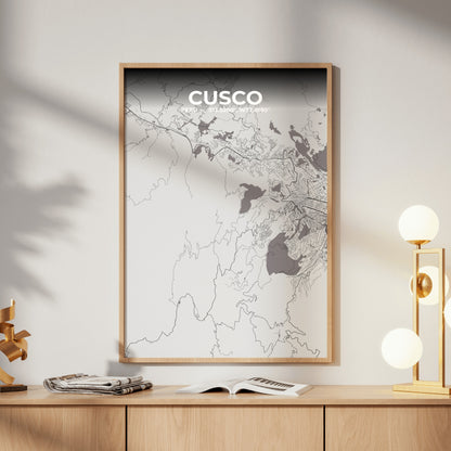 Cusco Ash Map Poster