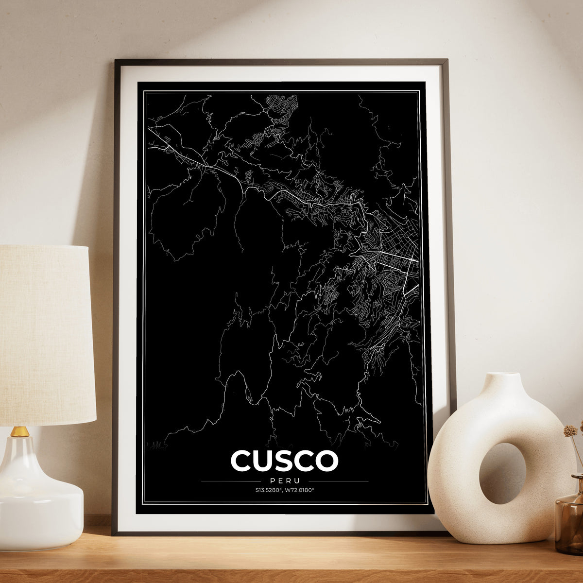 Cusco Modern Map Poster