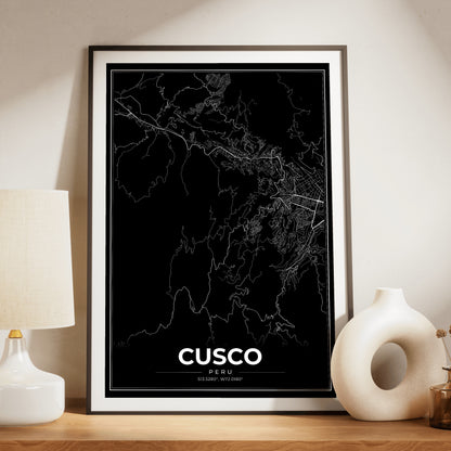 Cusco Modern Map Poster