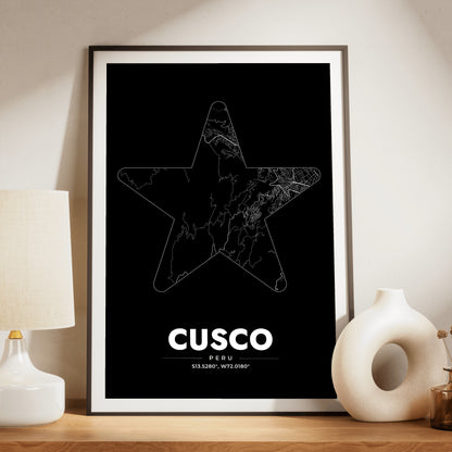 Cusco Star Map Poster