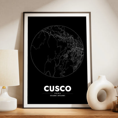 Cusco Spot Map Poster