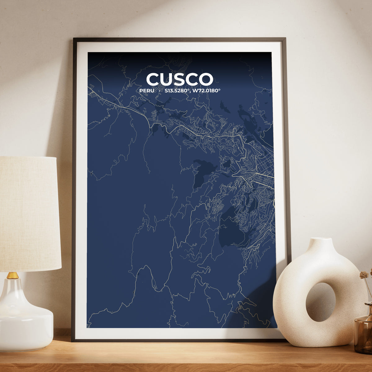 Cusco Anchor Map Poster