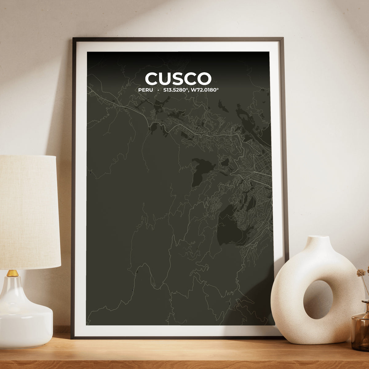 Cusco Sable Map Poster
