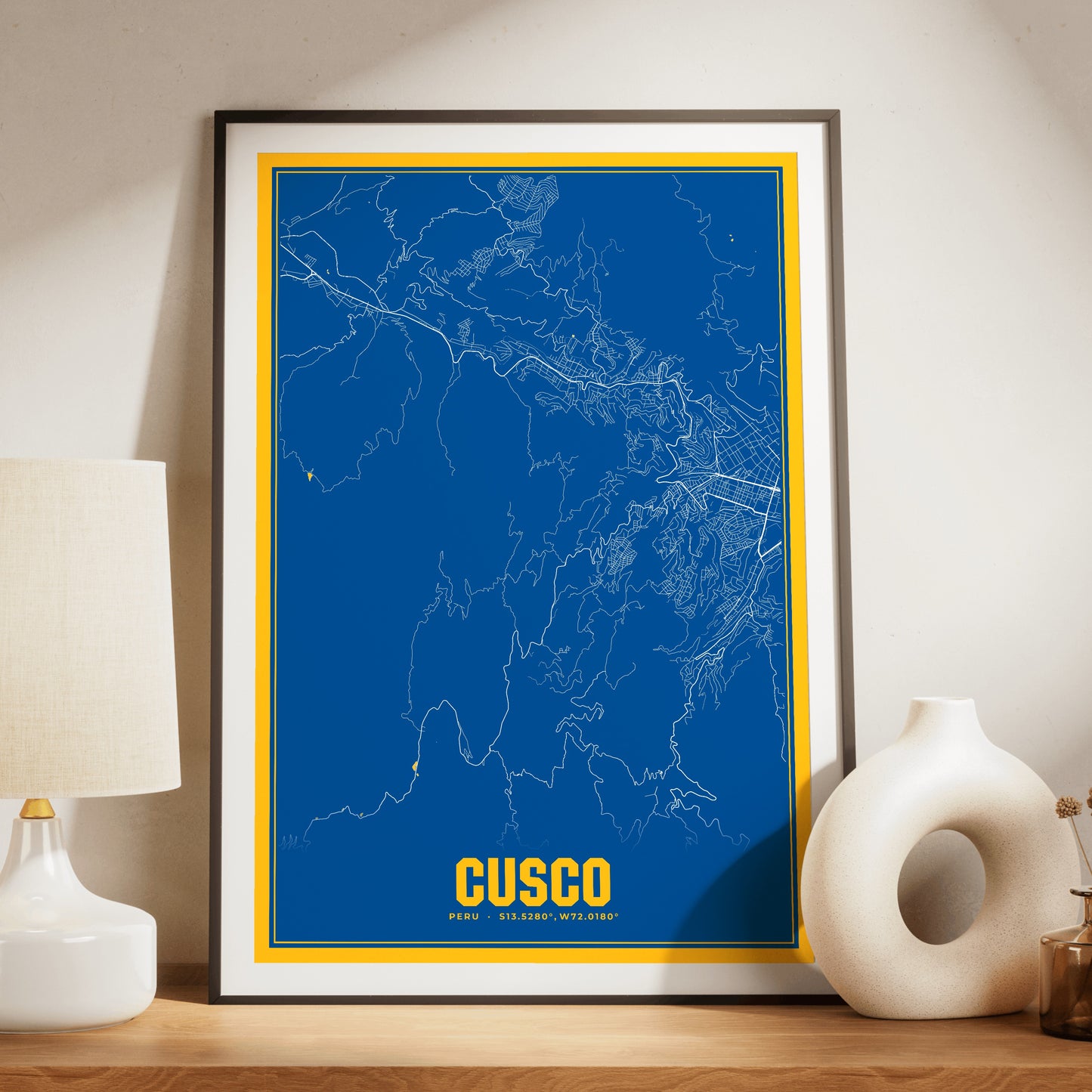 Cusco Blockbuster Map Poster