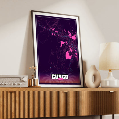 Cusco GTA Map Poster