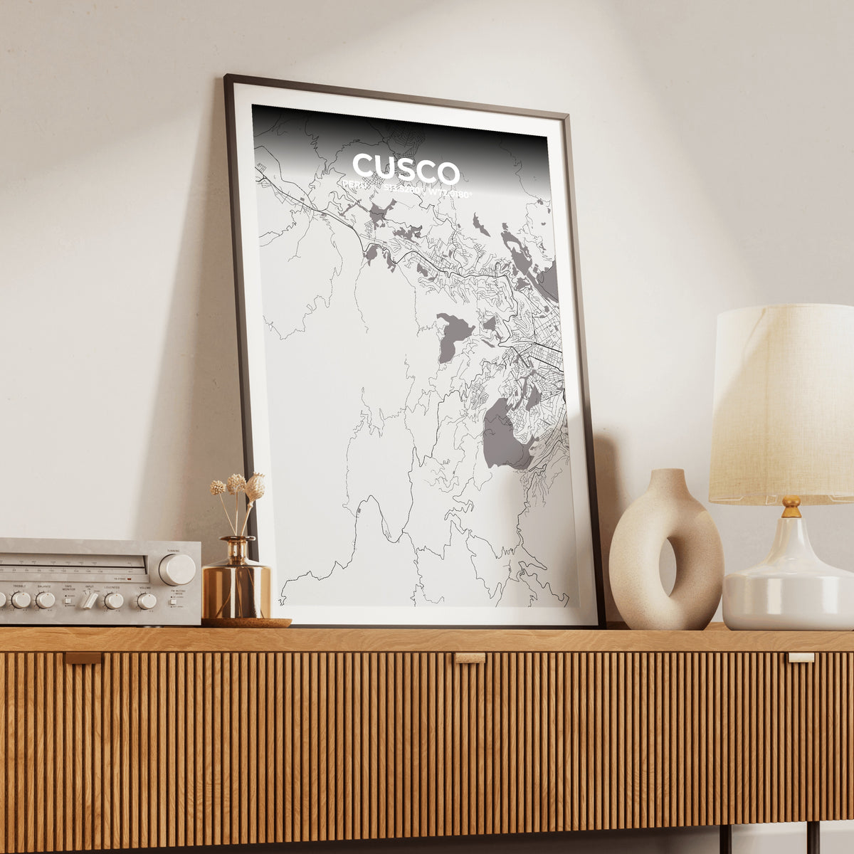 Cusco Ash Map Poster