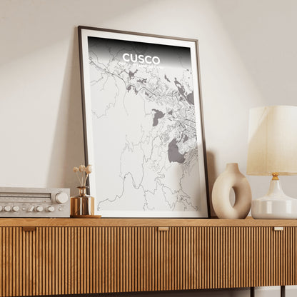 Cusco Ash Map Poster