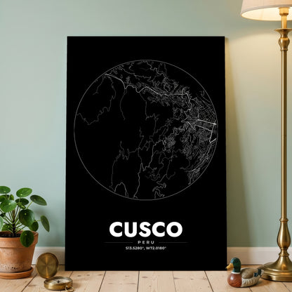 Cusco Spot Map Poster