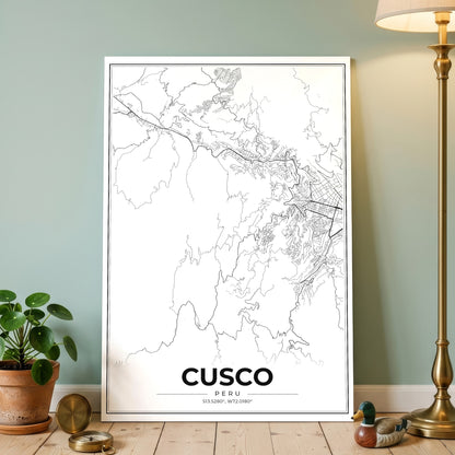 Cusco Modern Map Poster
