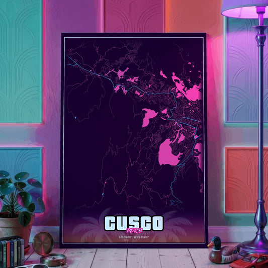 Cusco GTA Map Poster