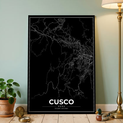 Cusco Modern Map Poster