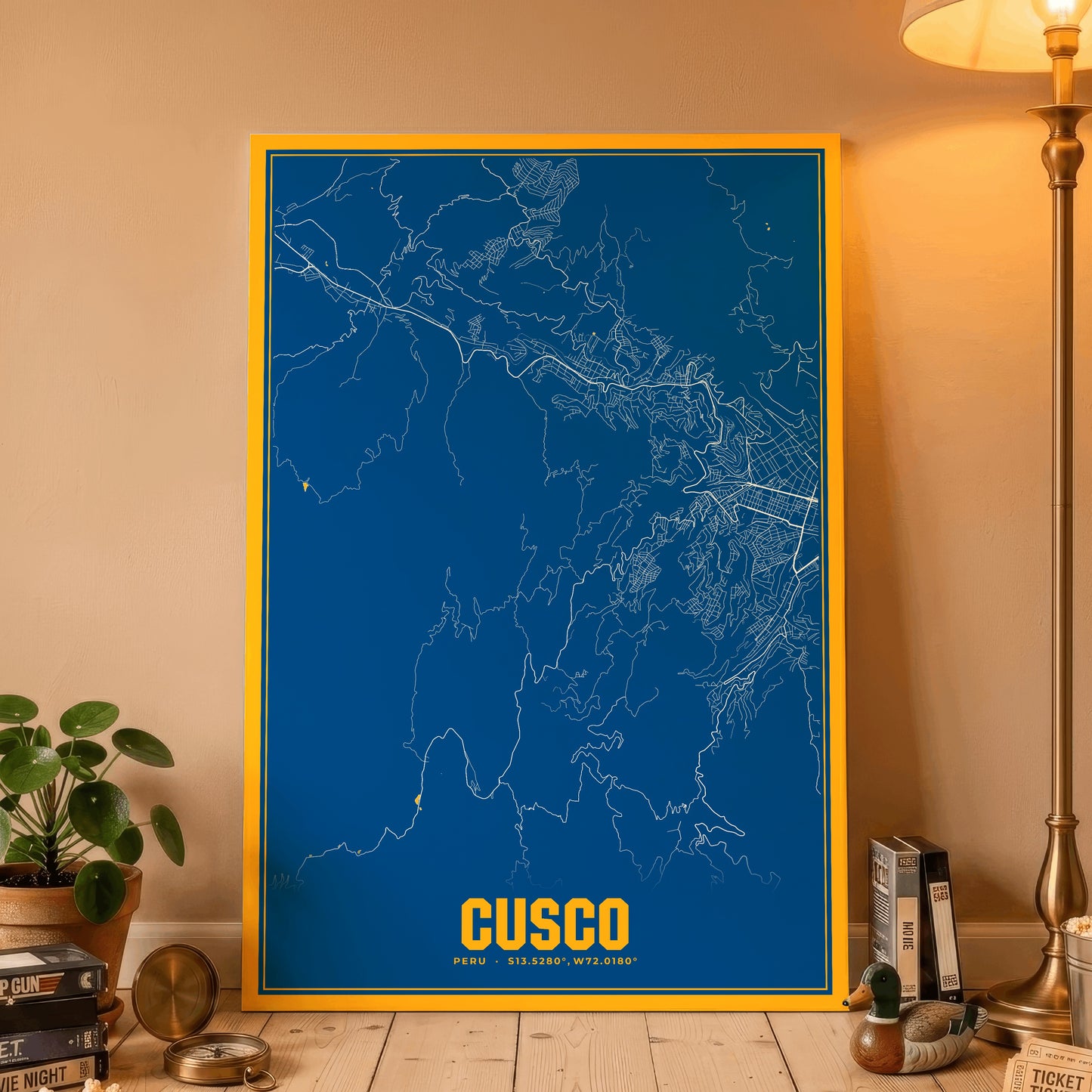 Cusco Blockbuster Map Poster