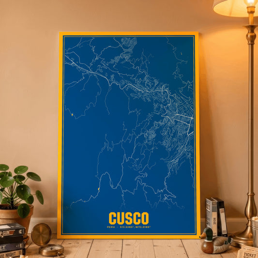 Cusco Blockbuster Map Poster