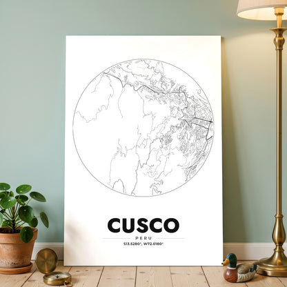 Cusco Spot Map Poster