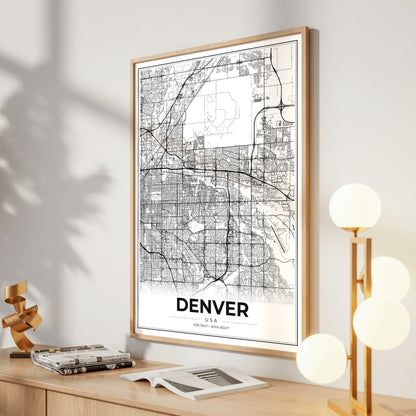 Denver Modern Map Poster
