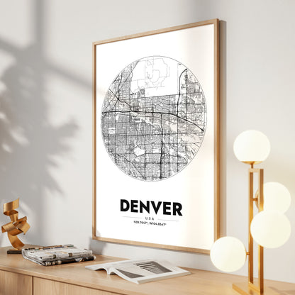 Denver Spot Map Poster