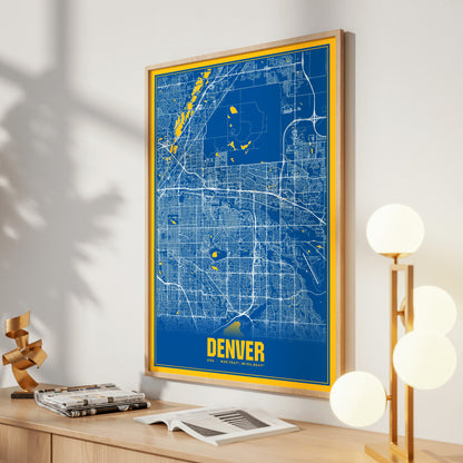 Denver Blockbuster Map Poster
