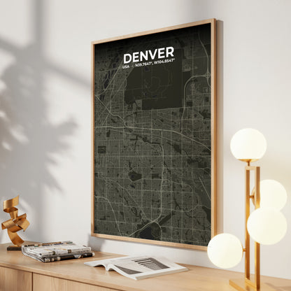 Denver Sable Map Poster