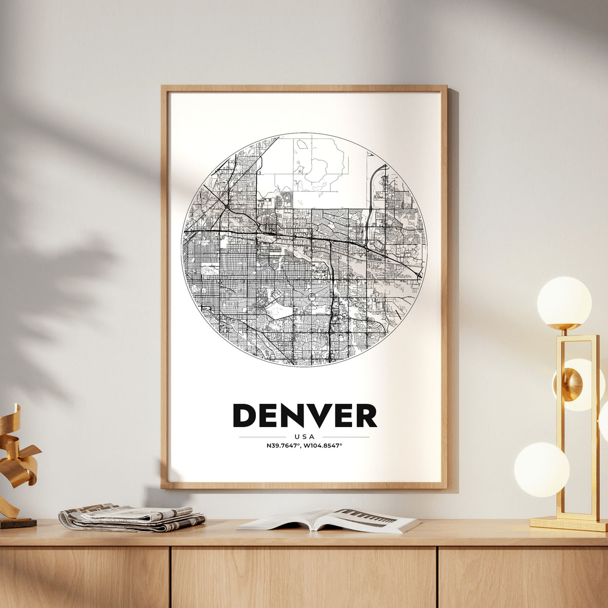 Denver Spot Map Poster