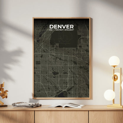 Denver Sable Map Poster