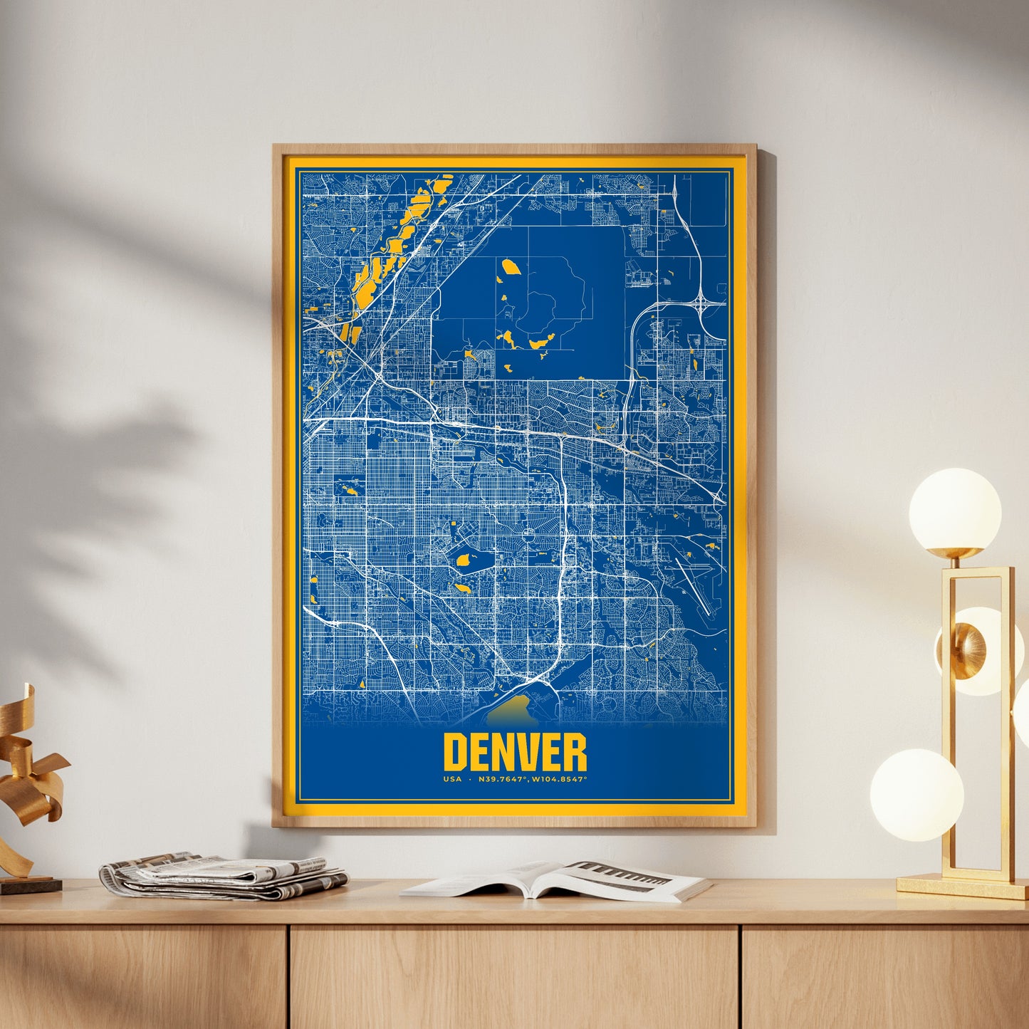 Denver Blockbuster Map Poster