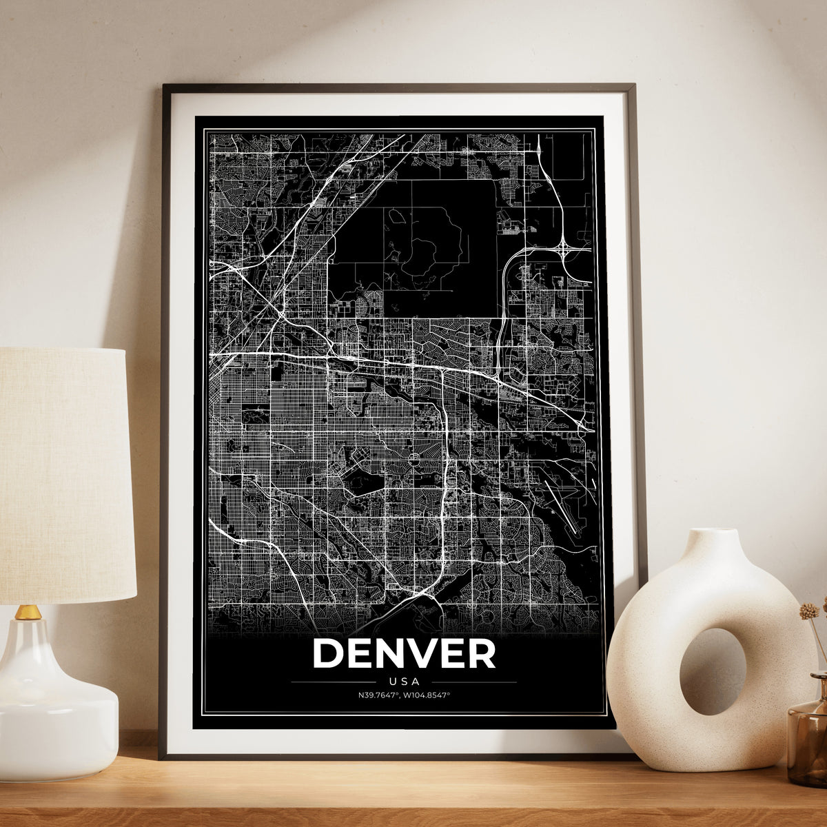 Denver Modern Map Poster