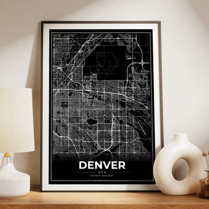 Denver Modern Map Poster