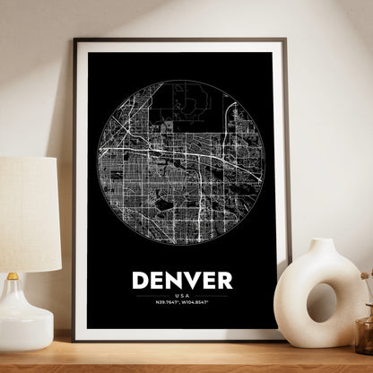 Denver Spot Map Poster